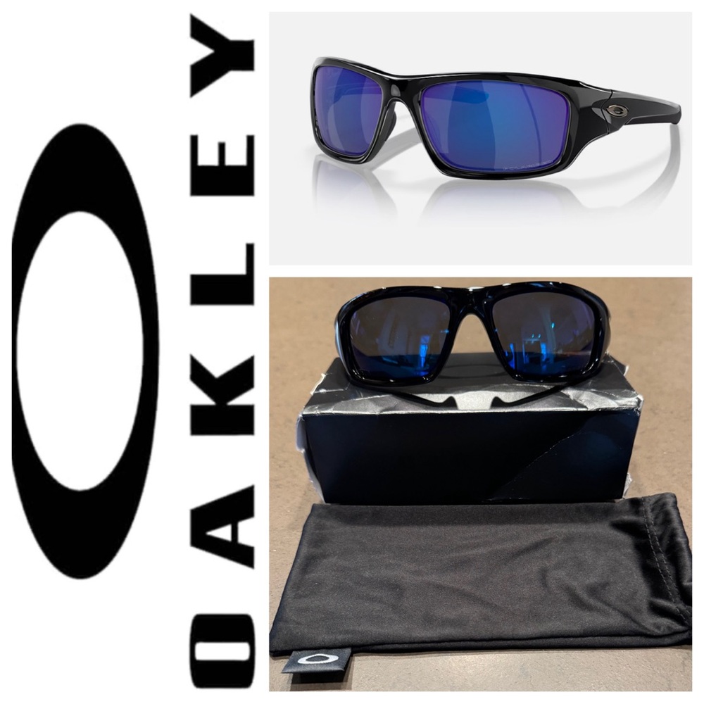 NEW Oakley VALVE  Frame:Polished Black/Lens:Blue
Polarized